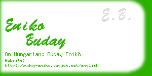 eniko buday business card